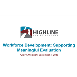 Workforce Development - Supporting Meaningful Evaluations